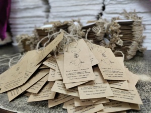 <strong>Custom</strong> Printed Recycled Kraft Paper <strong>Tags</strong> With Jute <strong>String</strong> Tie Ideal for Clothing Designers and Jewelry Designers - Product Image 4