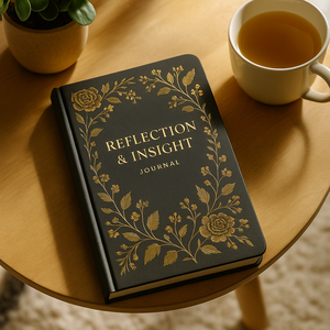 Labon เคสฟอยล์ฟอยล์สีทองลายดอกไม้สะท้อนและเข้าใจสมุดบันทึกลึกเพื่อความกระจ่างในการเจริญเติบโตและภูมิปัญญาส่วนตัว - Product Image 4