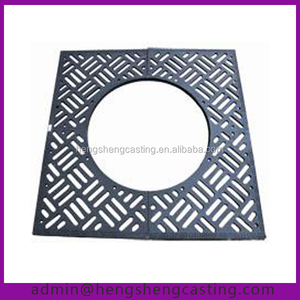 仿古6英尺见方铸铁树炉排街道铸铁树炉排自然压力处理木材 - Product Image 4