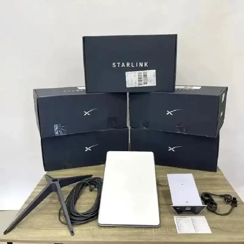 Kit de Internet por satélite Starlink plano de alto desempenho 100% original com peça e acessórios de montagem em cunha