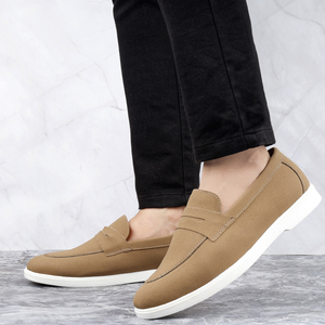 Latest Soft and Breathable <strong>Suede</strong> Slip on <strong>Loafers</strong> With Extra Comfort With OEM AVAILABLE - Product Image 3