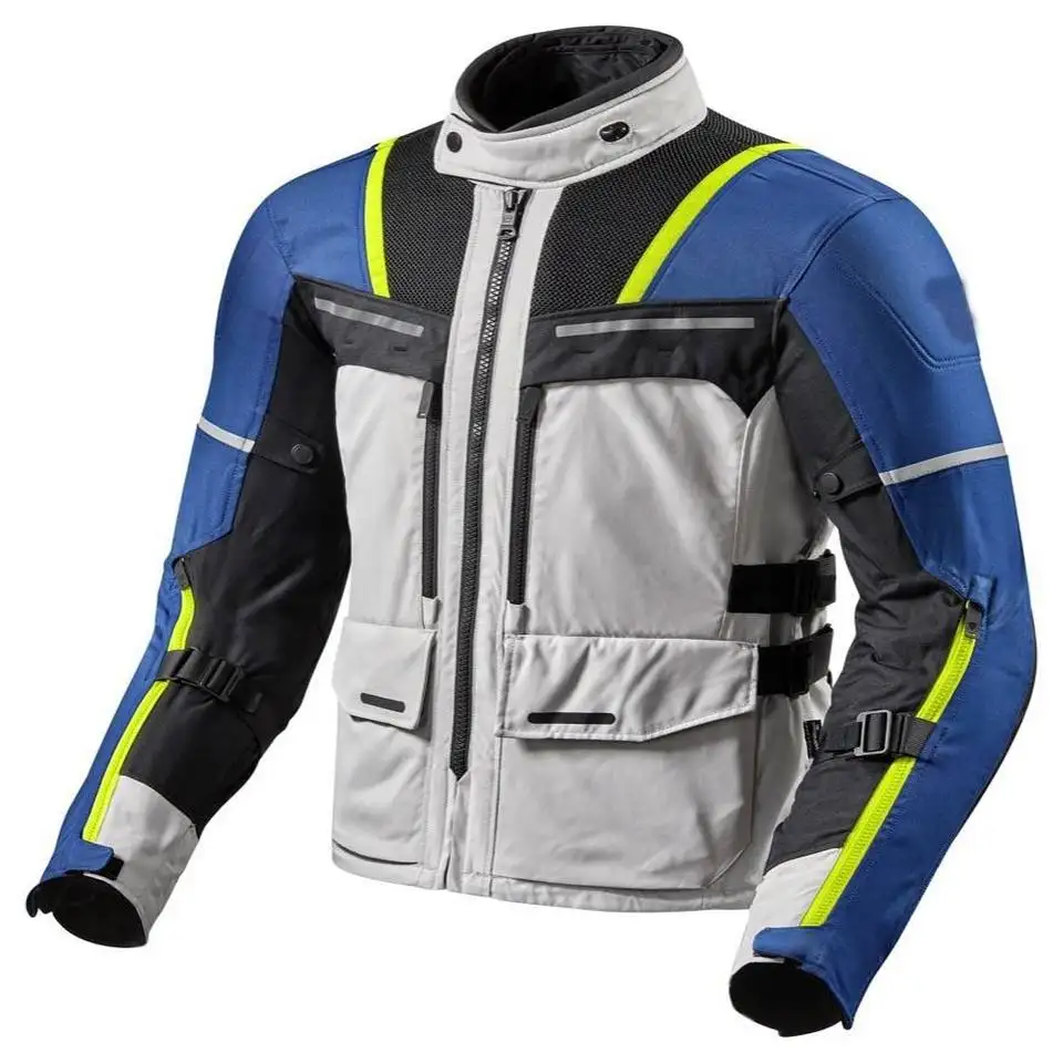 Chaqueta de motocicleta impermeable a prueba de viento, equipo de protección de cuerpo completo, CE blindado para todas las estaciones