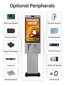 Kiosk Nhà cung cấp 32 inch tự dịch vụ kiosk Mã máy quét Đầu đọc thẻ quản lý hàng đợi kiosk trong bệnh viện - Product Image 5