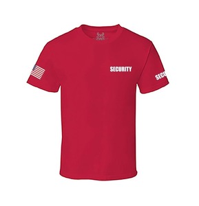 Factory Direct Sell Printed Short Sleeve <strong>T</strong> Shirt Security Guard Uniform Tops for Male and Female - Product Image 3