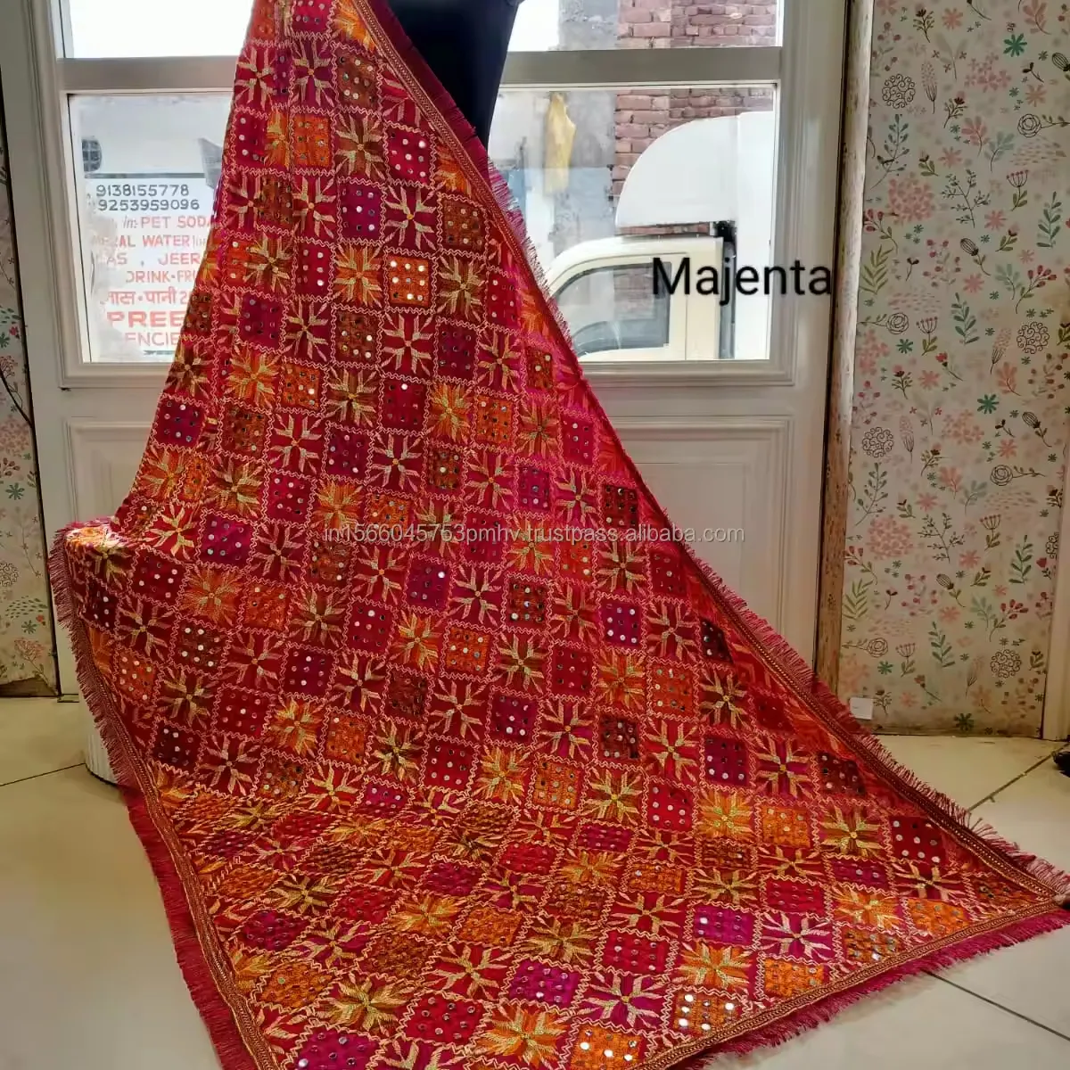 Новая модная вышивка ручной работы зеркальная работа пакистанский шелк дупатты богемная ручная вышивка красочные дупатты для женской одежды