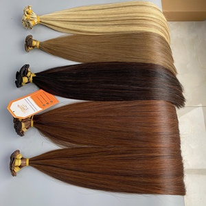Manikür bozulmamış Handtied atkı yüksek son pazar saç ile 100% vietnam insan saçı uzantıları kalın sonu el bağlaması postiş - Product Image 3