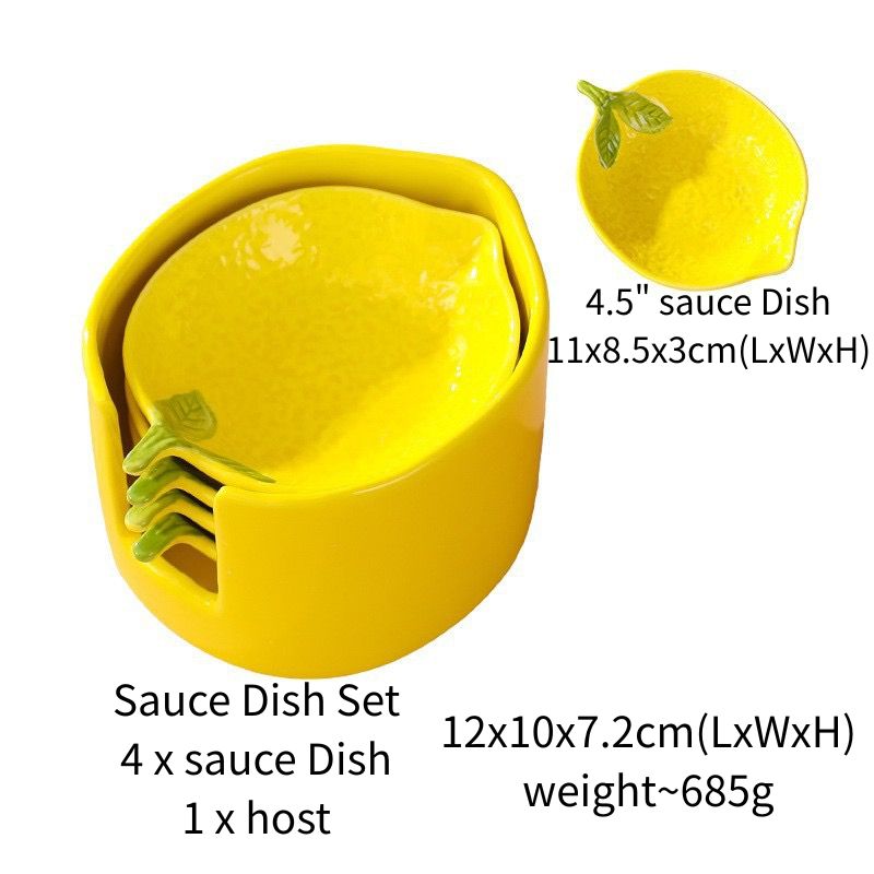 4.5" sauce Dish Set (4 x sauce dish + host)