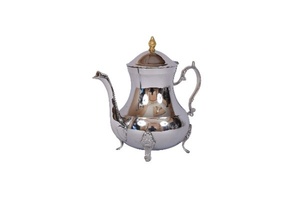 Hindistan'dan el sanatları saf pirinç çaydanlık sıcak sıcak kepçe ile çay kahve sığır mutfak eşyaları için büyüleyici hissediyorum - Product Image 6