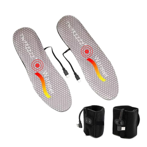 Unisex 5V แบตเตอรี่สิทธิบัตรที่รอดำเนินการนวด Insoles อุ่นที่มีสามอุณหภูมิและการสั่นสะเทือนความเข้มตัวเลือก - Product Image 1