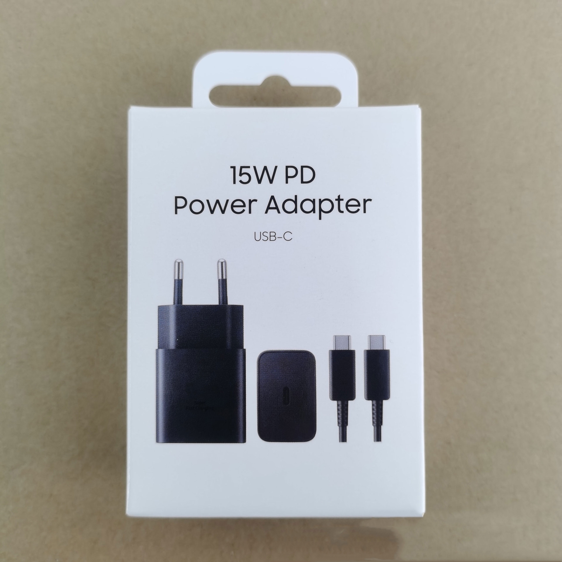 EU 15W Cargador Set Negro