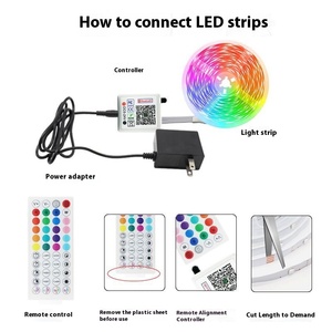 Uzaktan kumanda akıllı şerit ışıkları için APP RGBIC LED TV arkaplan ışığı K TV akıllı oda dekor için LED ışık şerit - Product Image 2