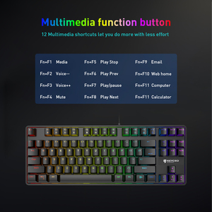 OEM Mechanical <strong>Keyboard</strong> Mini 88 <strong>Keys</strong> Switch RGB Mechanical Office Gaming <strong>Keyboard</strong> Support Customization - Product Image 5