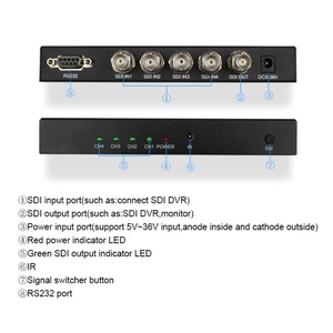 Conmutador de salida de vídeo 3G SDI 4 en 1, distribución de 1x4 para monitor de cámara - Product Image 6