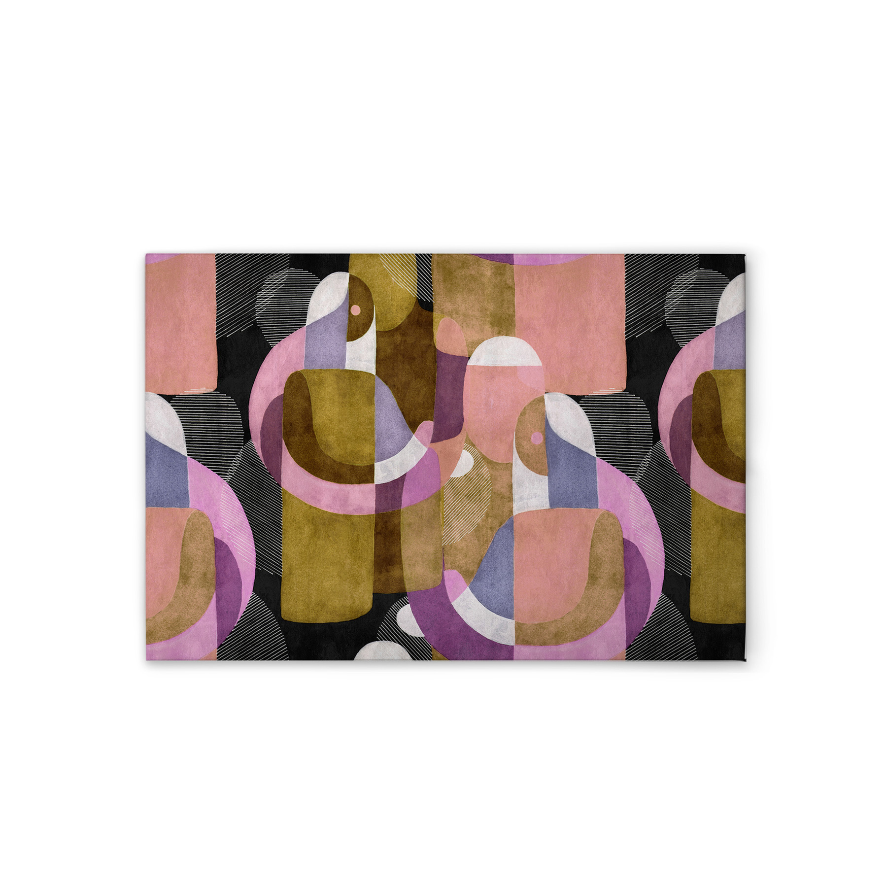 Black, White, Yellow, Beige, Violet