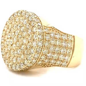 Vvs moissanite 925 כסף סטרלינג מצופה זהב צהוב טבעת היפ הופ מתנה גברים נשים מבחן יהלום עובר בסדר