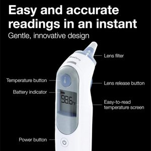 Braun Thermo scan 5 Ear Thermometer-Chỉ số ổn định exactemp cho độ chính xác chuyên nghiệp, hiển thị kỹ thuật số - Product Image 3