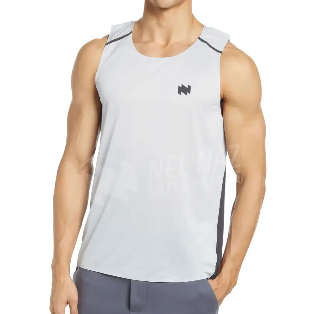 Camiseta sin mangas de gimnasio para hombre, precio barato, superventas en línea, diseño personalizado y tamaño, uso físico, camiseta sin mangas para gimnasio para hombre