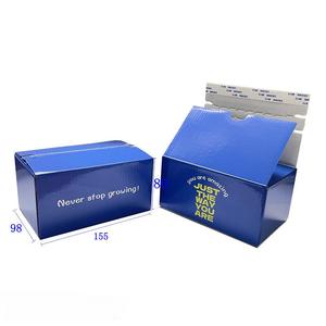Günstiger Preis Wellpappe mit Tränenst reifen Box benutzer definierte doppelseitig bedruckte Boxen entwerfen Sie Ihr Logo RTS rosa/schwarz/weiß Papier box