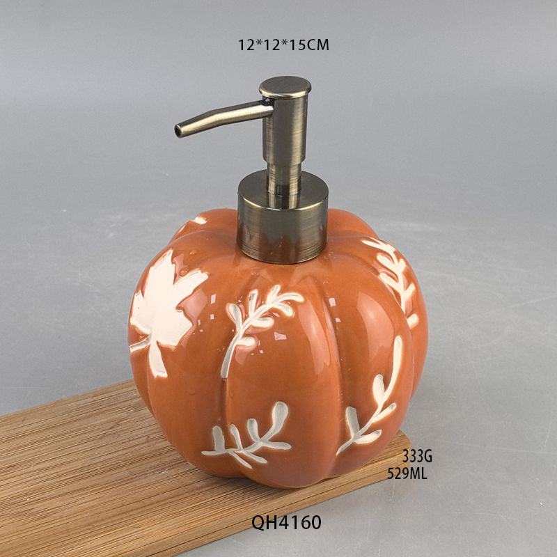 Orange Soap Dispenser