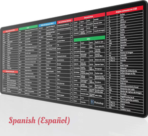 Excel Atajos Alfombrilla de ratón Francés Extendido XL Alfombrilla de teclado de oficina Excel Alfombrilla de ratón Atajos Bordes cosidos Base antideslizante - Product Image 2