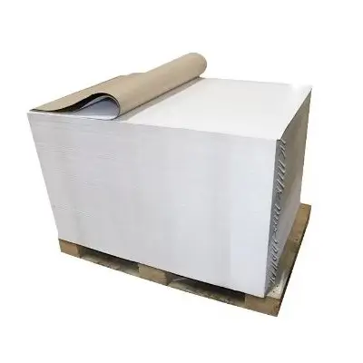 Papel de tablero dúplex blanco para Material de embalaje tablero de doble recubrimiento 180 a 450 GSM caja de tablero de embalaje hojas de impresión papel