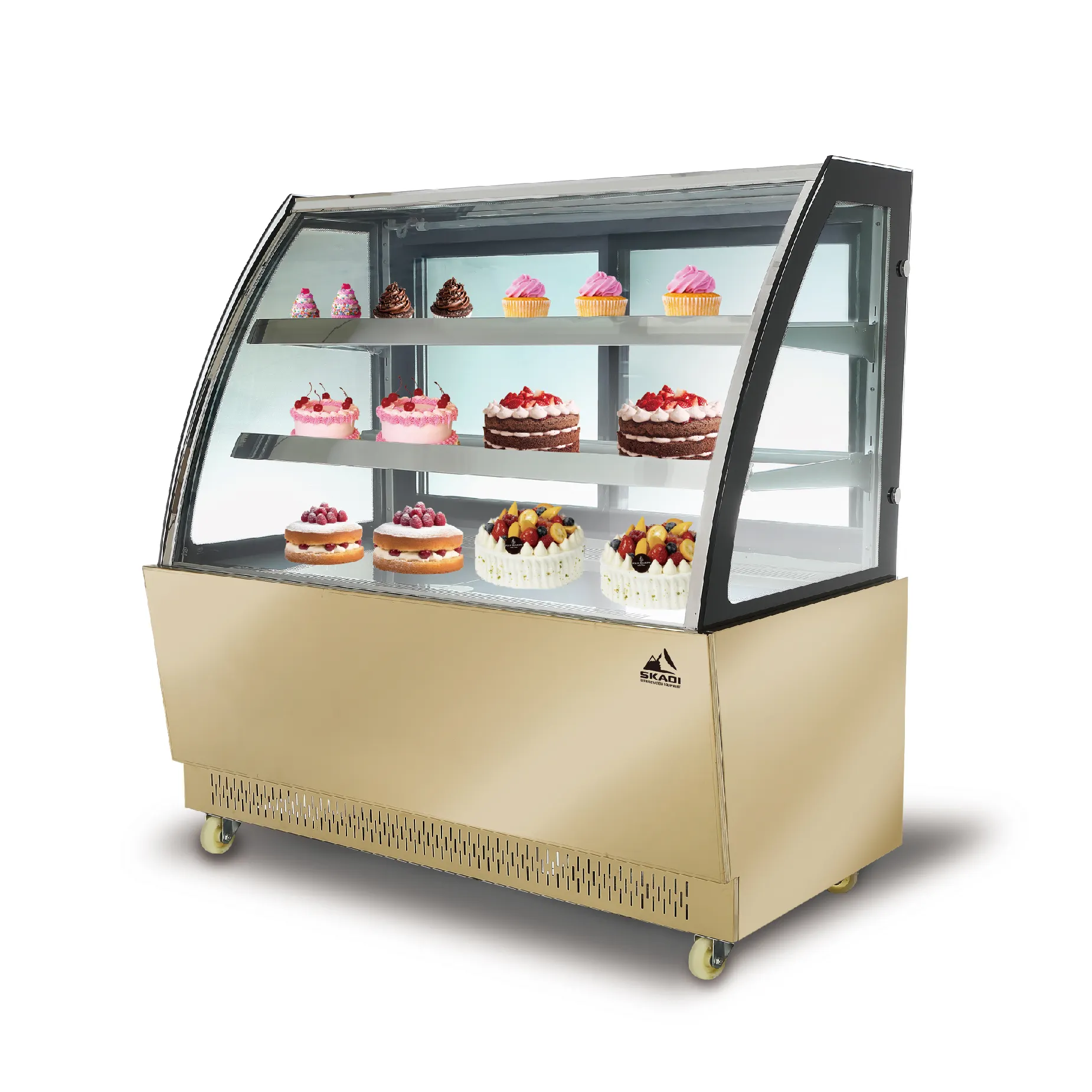 Nevera con pantalla led para repostería, nevera para repostería, mini helado, funciona con batería para carne, paleta pequeña para bebidas