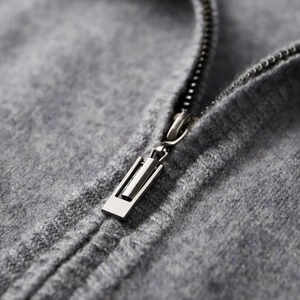 Autumn and Winter New 100%Wool Cardigan Men's Semi-High <strong>Collar</strong> Color Matching Padded Leisure Cashmere Knitted Jacket <strong>Sweatshirt</strong> - Product Image 2