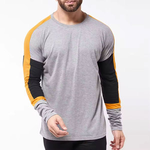 <span class=keywords><strong>2025</strong></span> yeni stok varış Pakistan yapılan erkekler tam kollu T-Shirt en yuvarlak boyun düşük maliyetli erkekler uzun kollu erkek T-Shirt