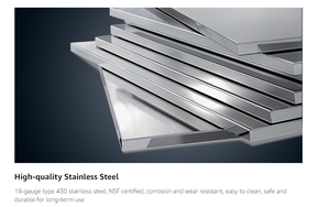 Thép không gỉ bảng cho Prep & làm việc 18x36 inch, NSF Heavy Duty bảng với undershelf cho nhà hàng, nhà và khách sạn - Product Image 5