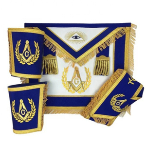 Wholesale Masonic Regalia Apron Masonic Lodge <strong>Officer</strong> Aprons Set case <strong>Sash</strong> and Masonic Crown - Product Image 3