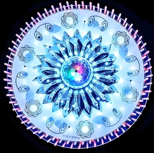 Vivi P4 tam renkli dijital LED yuvarlak ekran ile sergi salonları için WIFI 4G USB uzaktan kumanda ve karşılama görüntüler - Product Image 1