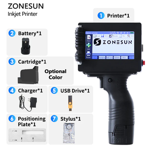 ZONESUN ZS-HIP254 Online piccola catena di montaggio intelligente codificatore a getto d'inchiostro macchina di codifica per bottiglia sacchetto codice a barre stampante QR - Product Image 2