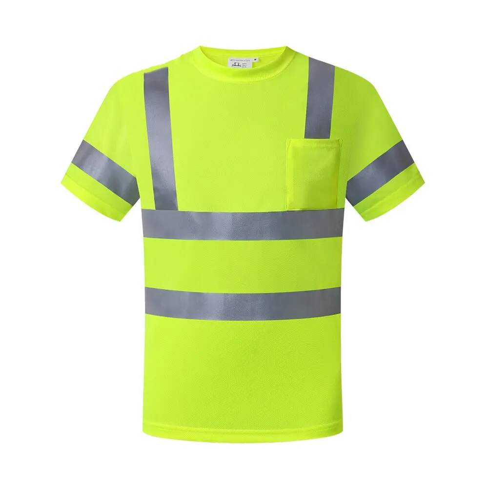 卸売2022カスタマイズ屋外安全服2022高品質軽量ベストデザイン安全作業Tシャツ男性