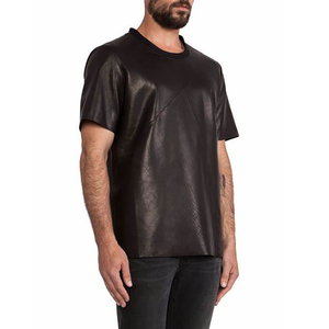 <span class=keywords><strong>Design</strong></span> personalizado Homens Camisas De Couro Desgaste Casual Alta Qualidade Preço Homem Camisa De Couro Marrom Para Venda fácil de usar camisas dos homens