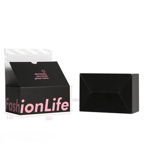 Günstiger Preis Wellpappe mit Tränenst reifen Box benutzer definierte doppelseitig bedruckte Boxen entwerfen Sie Ihr Logo RTS rosa/schwarz/weiß Papier box