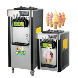 Tự Tự Tự Làm Sạch Chuyên Nghiệp Đông Lạnh Mãng Cầu Chuối 9 24 Nước Làm Mát Bằng Không Khí Đa Ba 2 3 Hương Vị Pha Trộn Mềm Phục Vụ Máy Sản Xuất - Product Image 1