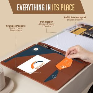 A4 Kích Thước PU Da Hội Nghị Thư Mục Với Tài Liệu Túi Và Tập Tin Chủ Thẻ Cho Văn Phòng Các Cuộc Họp Thuyết Trình Và Hội Thảo - Product Image 6