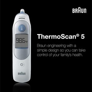 Braun Thermo scan 5 Ear Thermometer-Chỉ số ổn định exactemp cho độ chính xác chuyên nghiệp, hiển thị kỹ thuật số - Product Image 4