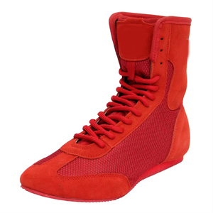 Customized Multi-Color Suede Leather Rubber Sambo Wrestling Shoes All Seasons-Summer Spring Autumn Your Own Logo Design PU Mesh