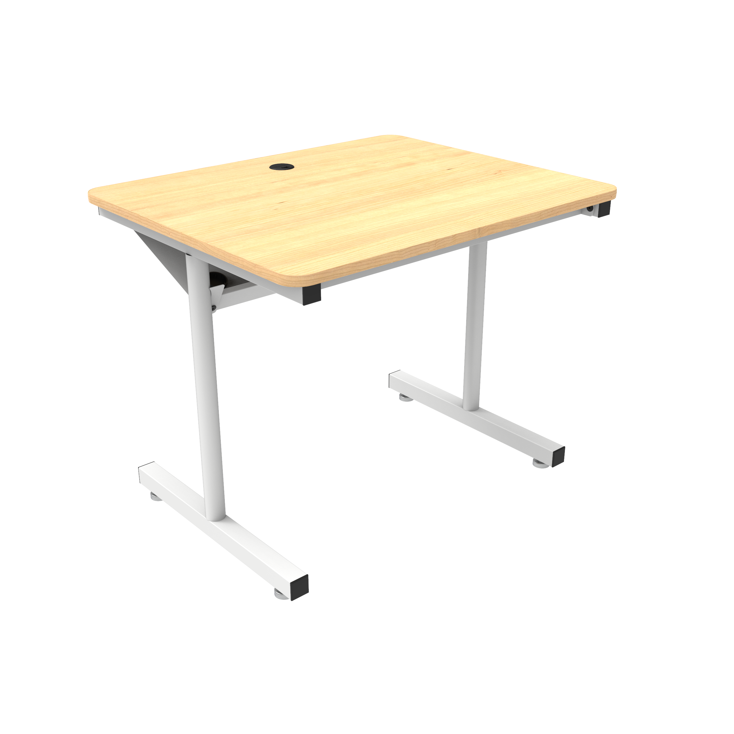Maple Surface/ White Frame