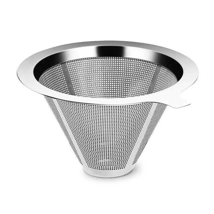 Portable Stainless Steel Wire Tea and Coffee Infuser Stand Reusable Pour over Cone Filter Coffee Dripper
