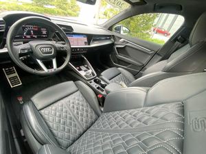 White Used 2023 <strong>Au</strong>_di S3 2.0T quatt ro Premium Plus AWD with Leather Seats Dark Interior <strong>Remote</strong> Start Alloy Wheels - Product Image 4