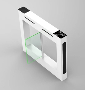 Neueste Produkte Rfid Gesichts erkennung Finger abdruck Swing Gate Barrier Zugangs kontrolle Swing Drehkreuz - Product Image 2