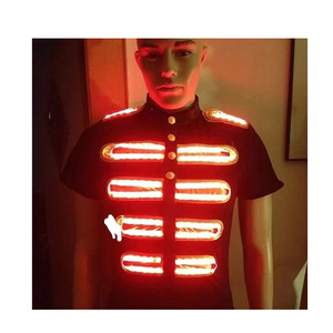 LED発光光るスーツLEDステージ服RGBリモコンカラフルダンスパフォーマンスLED Tシャツイベント用品 - Product Image 1