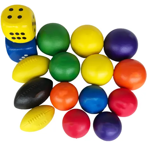 Balles silencieuses en PU pour enfants sans pompe balles de sport légères Dodge pour jouer en toute sécurité jouets promotionnels dans des couleurs assorties