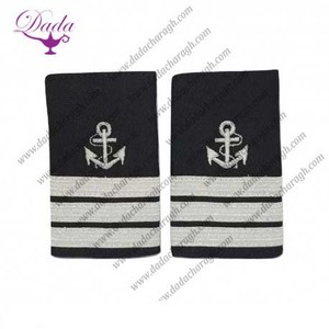 Mềm Vai Hội Đồng Quản trị epulette trung Úy chỉ huy epaulette tính năng vàng hải quân ren trên đầu đen bán thêu vải - Product Image 4