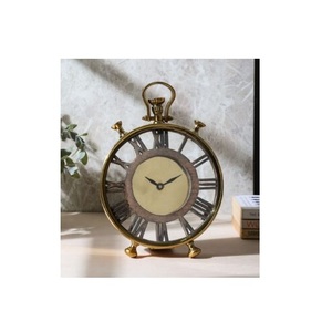 Silberfarbene Metall Tisch uhr Am besten für Innen-und Schreibtisch Dekorative Design Uhr <span class=keywords><strong>Multiple</strong></span> Finishing Design
