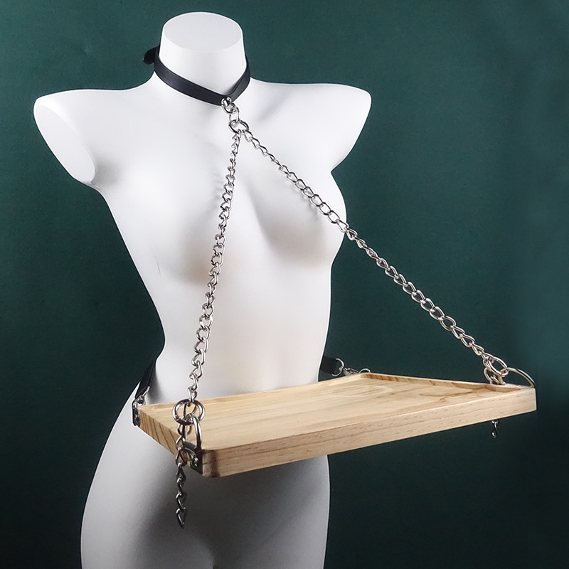 3-Bandeja de Gargantilla de cuero