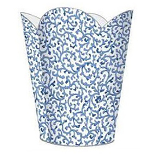 Factory <strong>Direct</strong> Price Decor Flower Design Enamel Wastebasket Paper Trash Can Rectangular Mesh Dust <strong>Bin</strong> for Office - Product Image 3