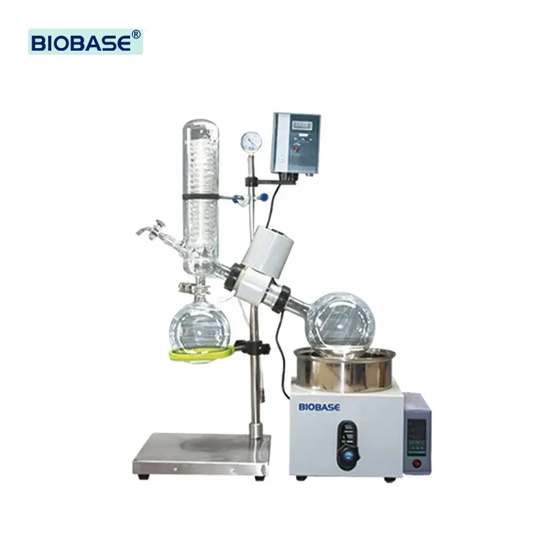 BIOBASE en stock évaporateur rotatif avec contrôle de vitesse électronique en continu évaporateur rotatif pour laboratoire